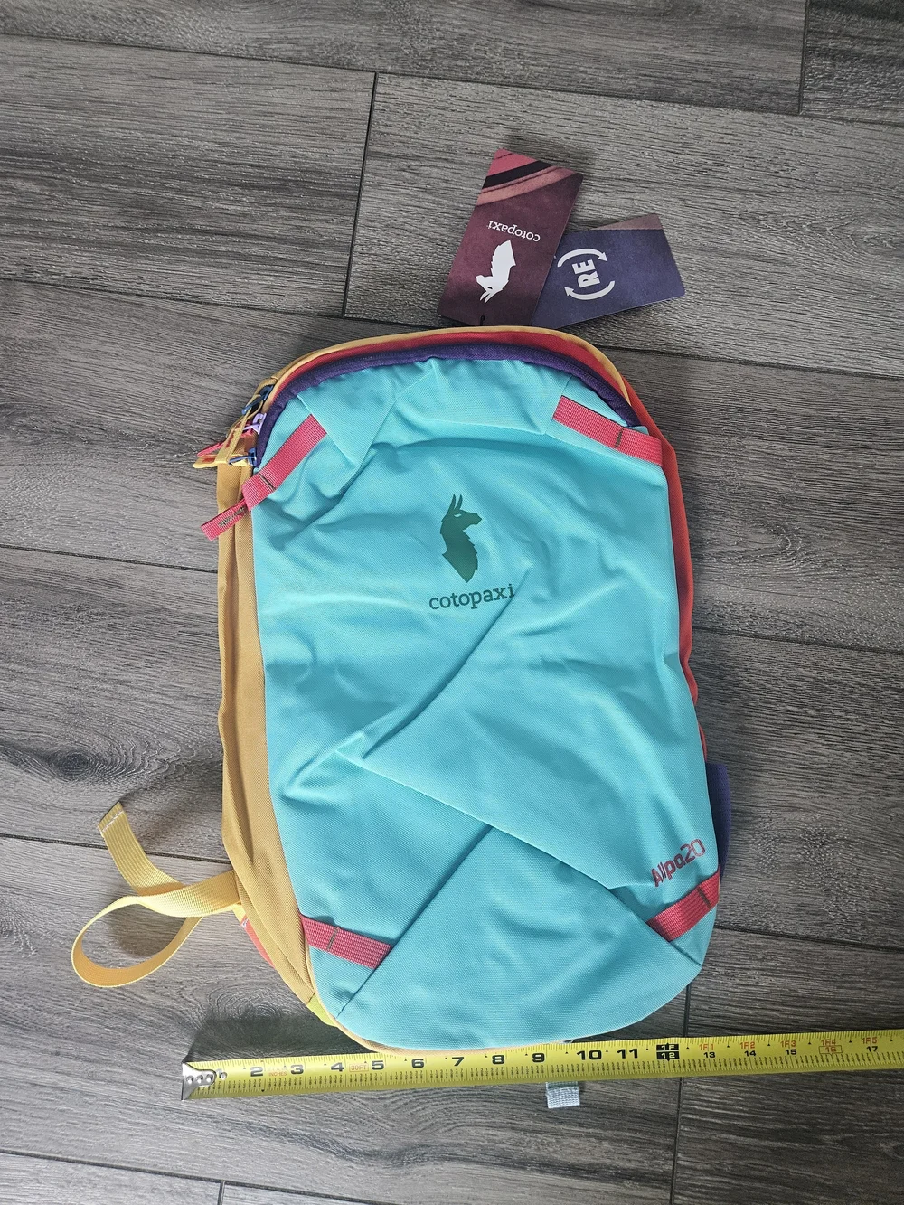 Cotopaxi 20L Turquoise & Mustard Men’s Backpack - Colorblock Backpack